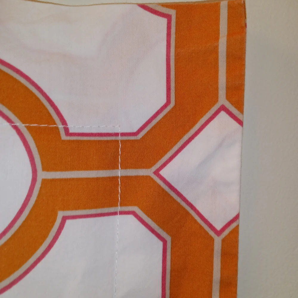Pottery Barn Nova Geo *Single* Standard Sham Orange/White